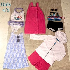 ✔️ SOLD 📬 EUC Girls Beach Bundle, size 4/5